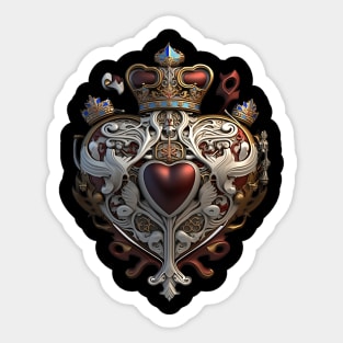 Royal Heart Sticker